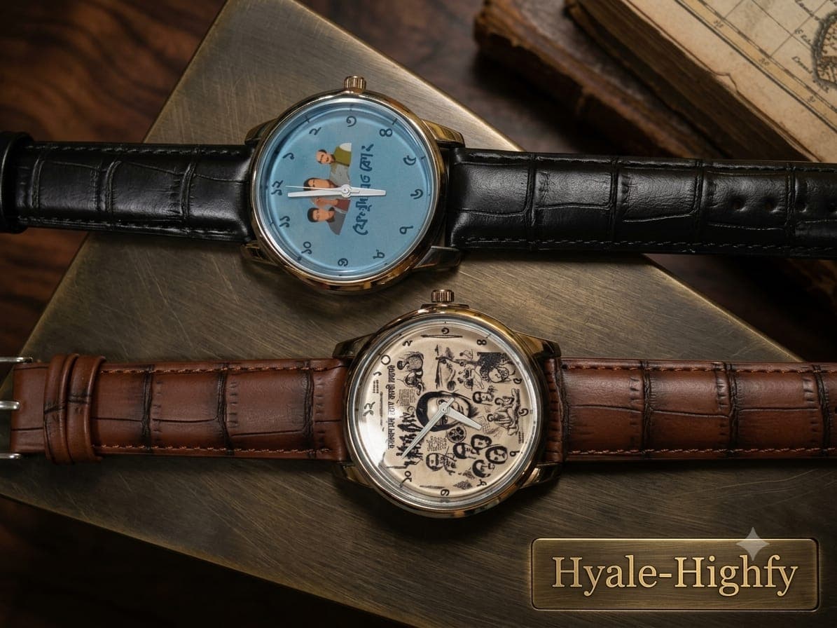 Satyajit Ray's film and Feluda printed Wrist Watch