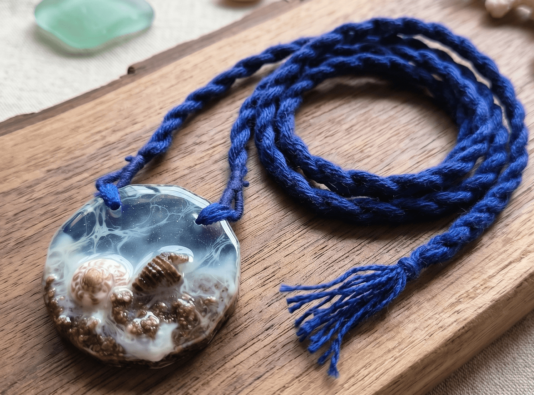 Blue ocean necklace