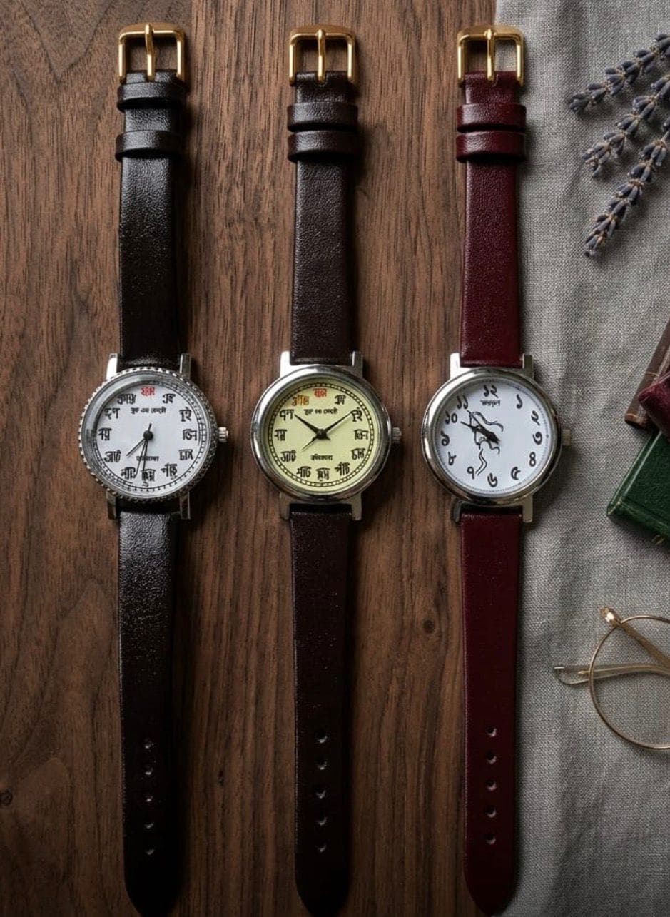 Ribndranath and bengali numaric written Wrist watch
